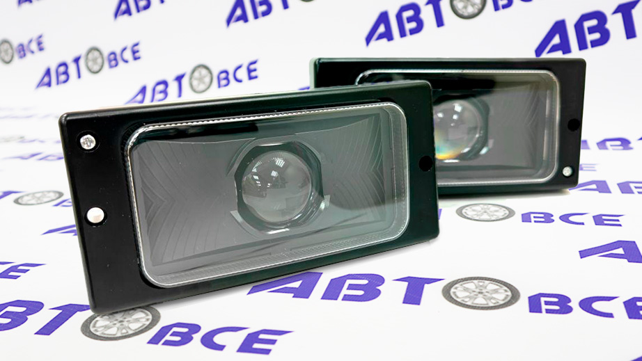 Туманка - (фара противотуманная) ВАЗ-2110-2111-2112-2114-2115) LED-диодная (ЛИНЗА) (комплект 2 шт) NovoLED